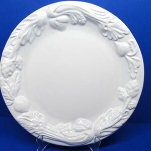 Dansk Italy Embossed Vegetables Pattern 11 3/4" Dinner Plate